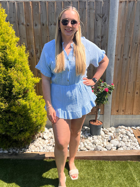 ‘Rowan’ Cheesecloth Playsuit