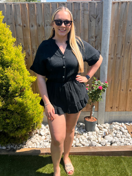 ‘Rowan’ Cheesecloth Playsuit