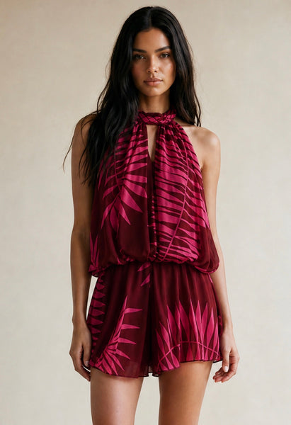 ‘Colette’ Halterneck Playsuit