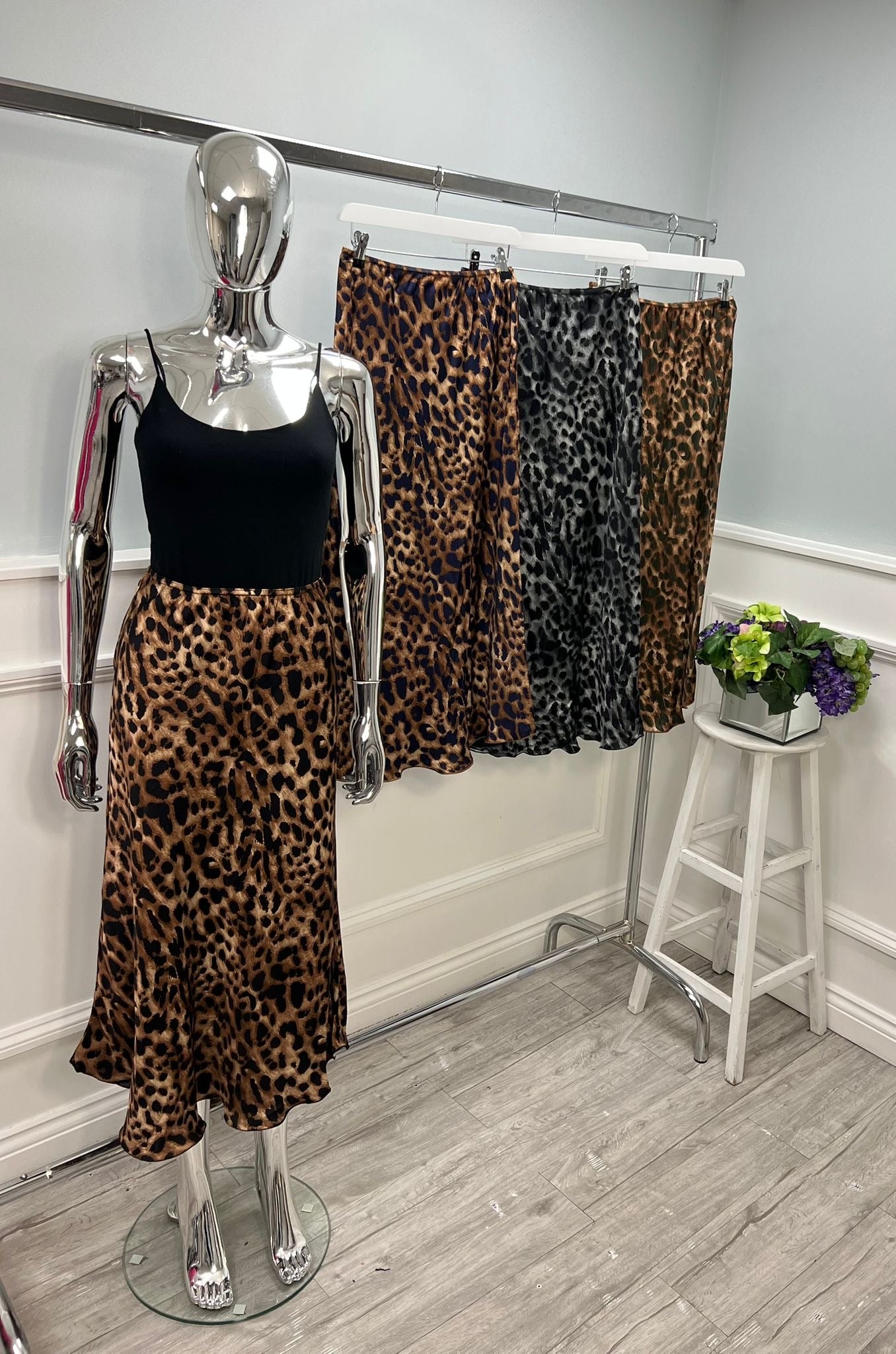‘Eloise’ Leopard Print Skirt