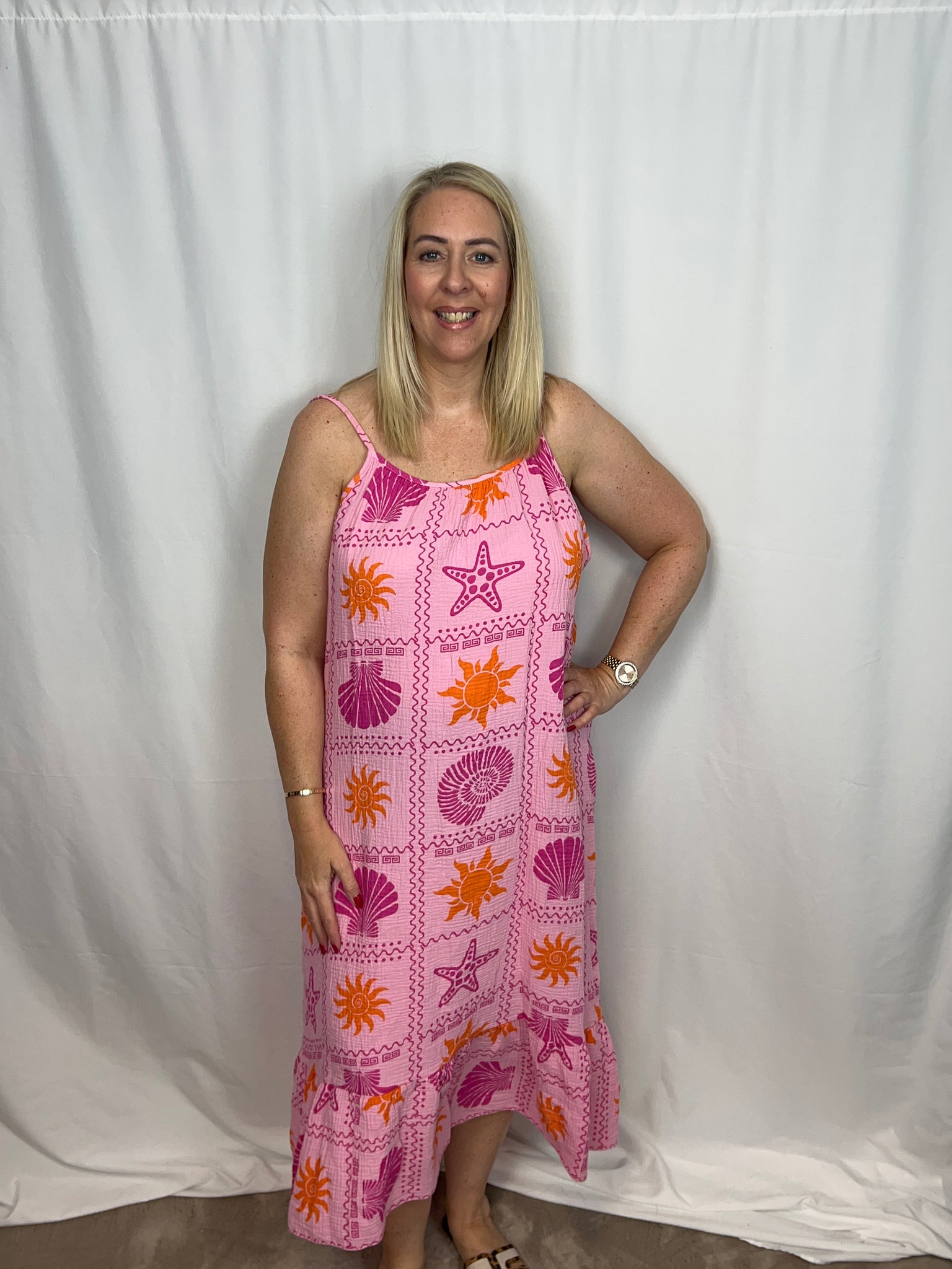 ‘Geneva’ Sun & Shell Dress