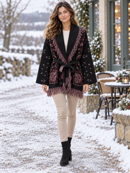 ‘Athena’ Tassle Belted Cardigan