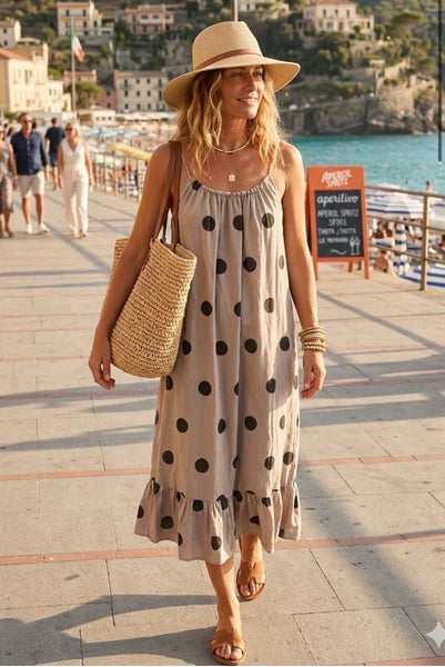‘Gladys’ Polka Dot Dress