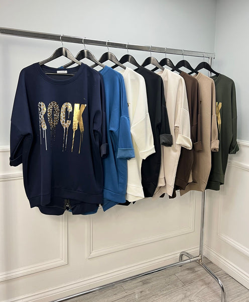 ‘Rocco’ Zip Back Jumper