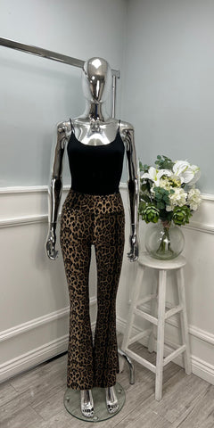 ‘Cleo’ Leopard Print Trousers