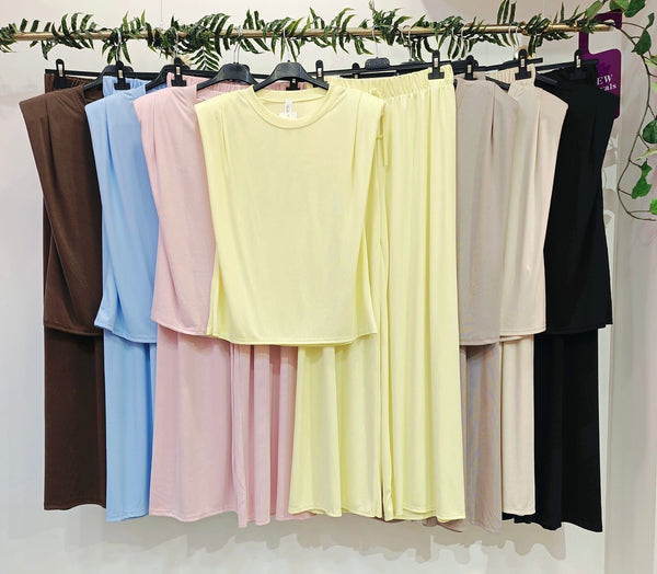 ‘Verity’ Shoulder Pad Top & Trouser Set