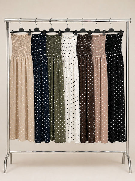 ‘Jenny’ Polka Dot Bandeau Jumpsuit