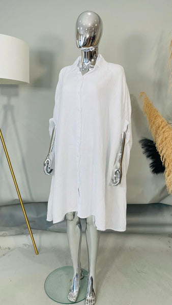 ‘Enya’ Oversized Cheesecloth Shirt