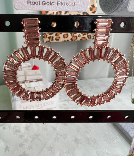 Oversized Glass Earrings