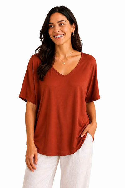 ‘Laura’ V-Neck T-Shirt