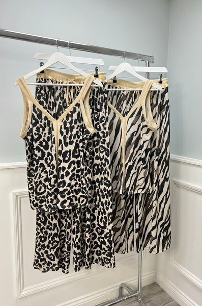 ‘Nellie’ Lurex Animal Print Set