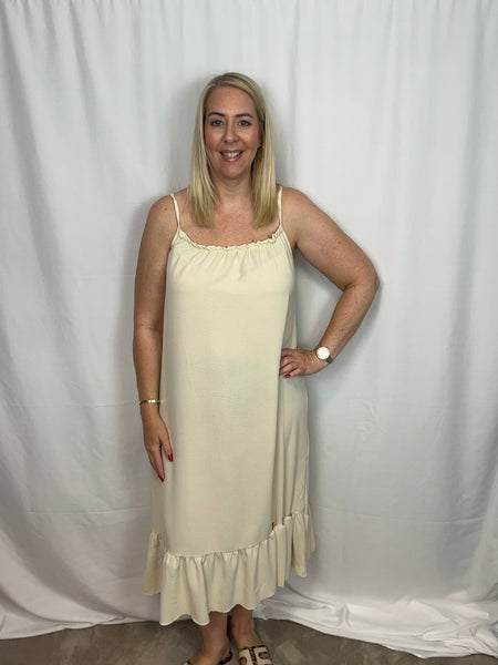 ‘Martine’ Teired Hem Dress