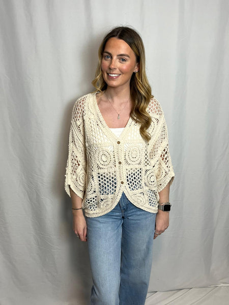 ‘Carrie’ Crochet Cardigan