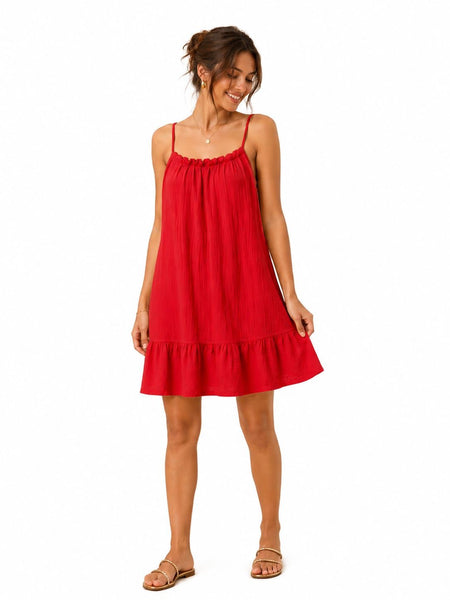 ‘Shakira’ Short Cheesecloth Dress
