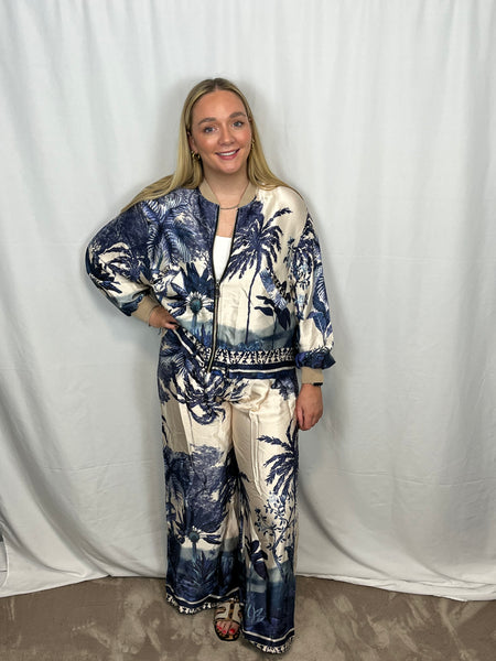 ‘Jane’ Print Jacket & Trouser Set