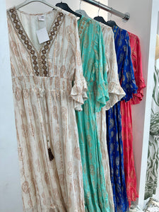 ‘Sierra’ Paisley Print Boho Dress