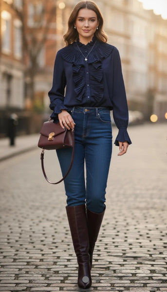 ‘Amelia’ Ruffle Shirt