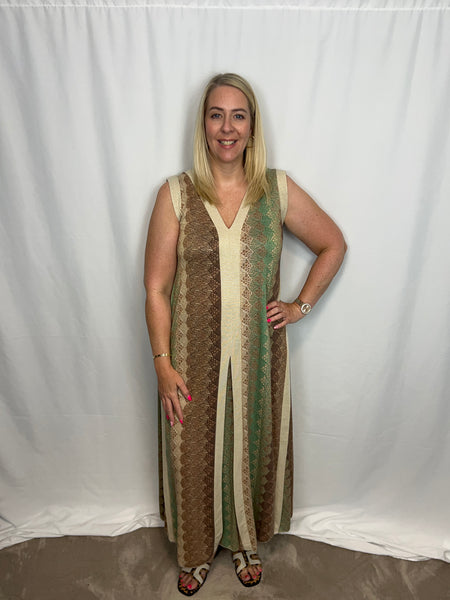 ‘Pippa’ Lurex Patterned Dress