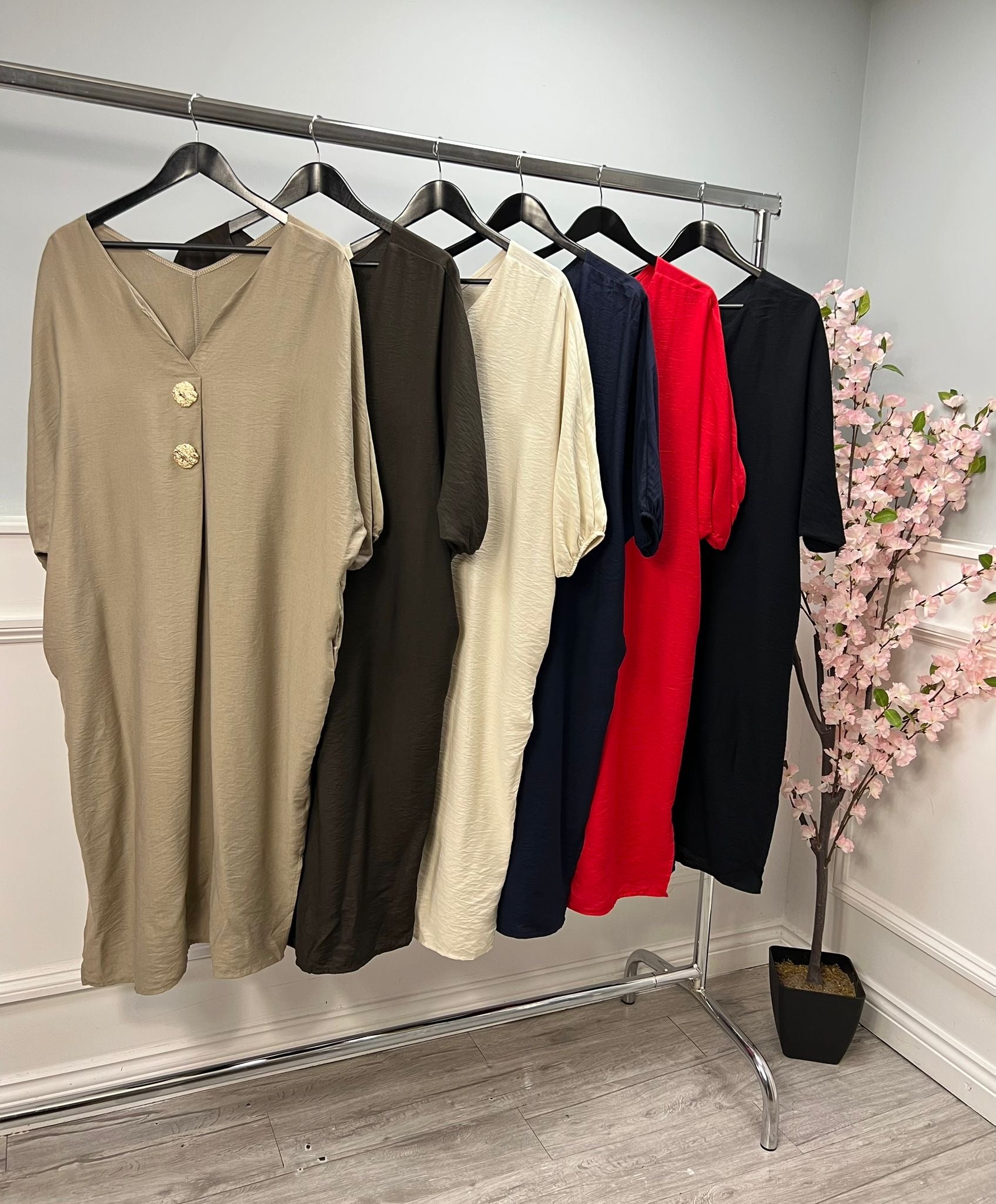 ‘Eva’ Brooch Dress