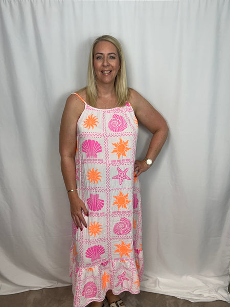 ‘Geneva’ Sun & Shell Dress