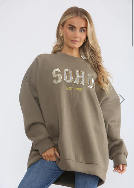 ‘Soho’ Sequin Motif Jumper
