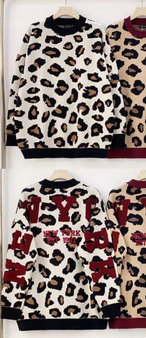‘Miranda’ Leopard New York Jumper