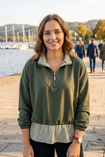 ‘Dorothy’ 2-in-1 Zip Up Sweatshirt