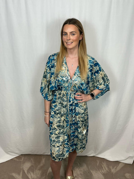 ‘Toni’ Silk Short Boho Dress