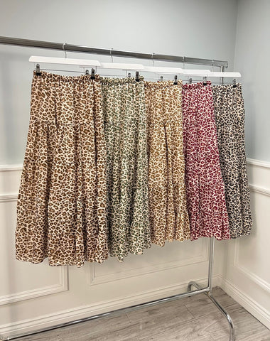 ‘Arizona’ Leopard Print Maxi Skirt