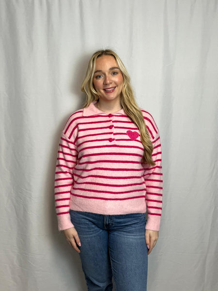 ‘Trixie’ Striped Wool Mix Jumper