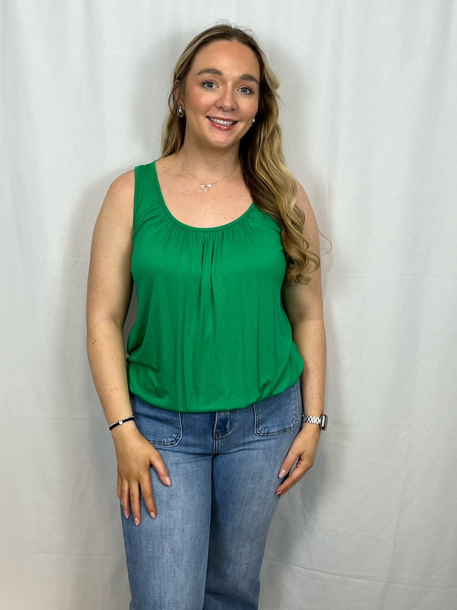 ‘Sally’ Bubble Hem Vest Top