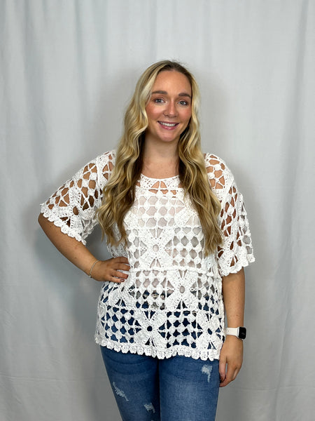 ‘Fallon’ 2-in-1 Crochet Top