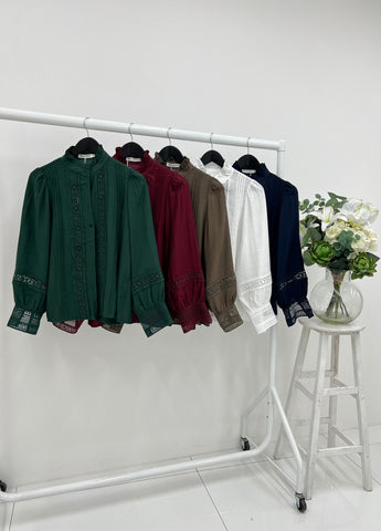 ‘Delta’ High Neck Shirt