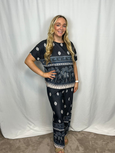 ‘Skye’ Plisse Set