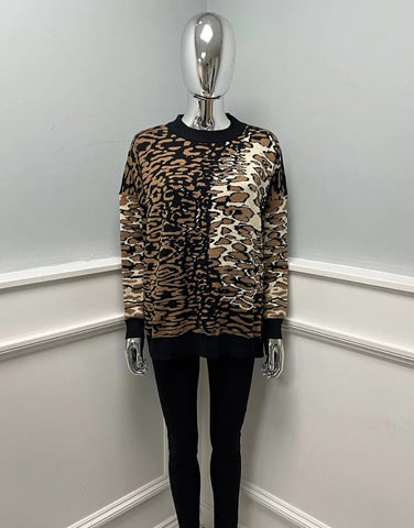 ‘Ripley’ Leopard Print Jumper