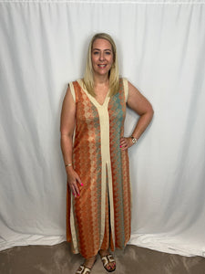 ‘Pippa’ Lurex Patterned Dress