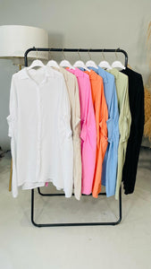 ‘Enya’ Oversized Cheesecloth Shirt