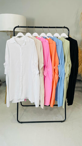 ‘Enya’ Oversized Cheesecloth Shirt