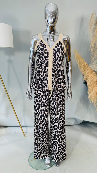 ‘Nellie’ Lurex Animal Print Set