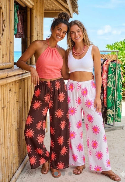 ‘Chloe’ Sun Print Trousers