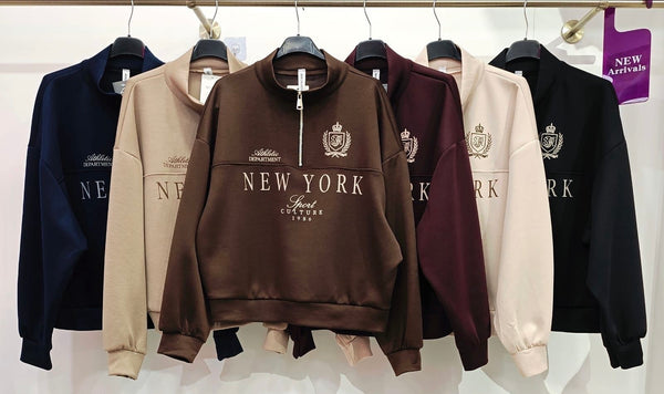 New York 1/4 Zip Sweatshirt
