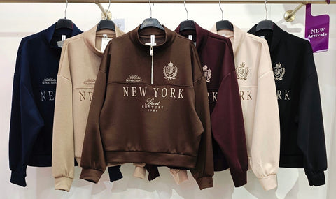 New York 1/4 Zip Sweatshirt