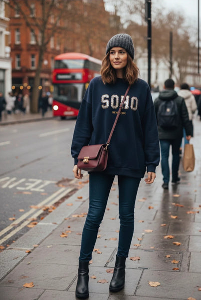 ‘Soho’ Sequin Motif Jumper