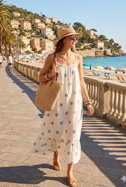 ‘Gladys’ Polka Dot Dress
