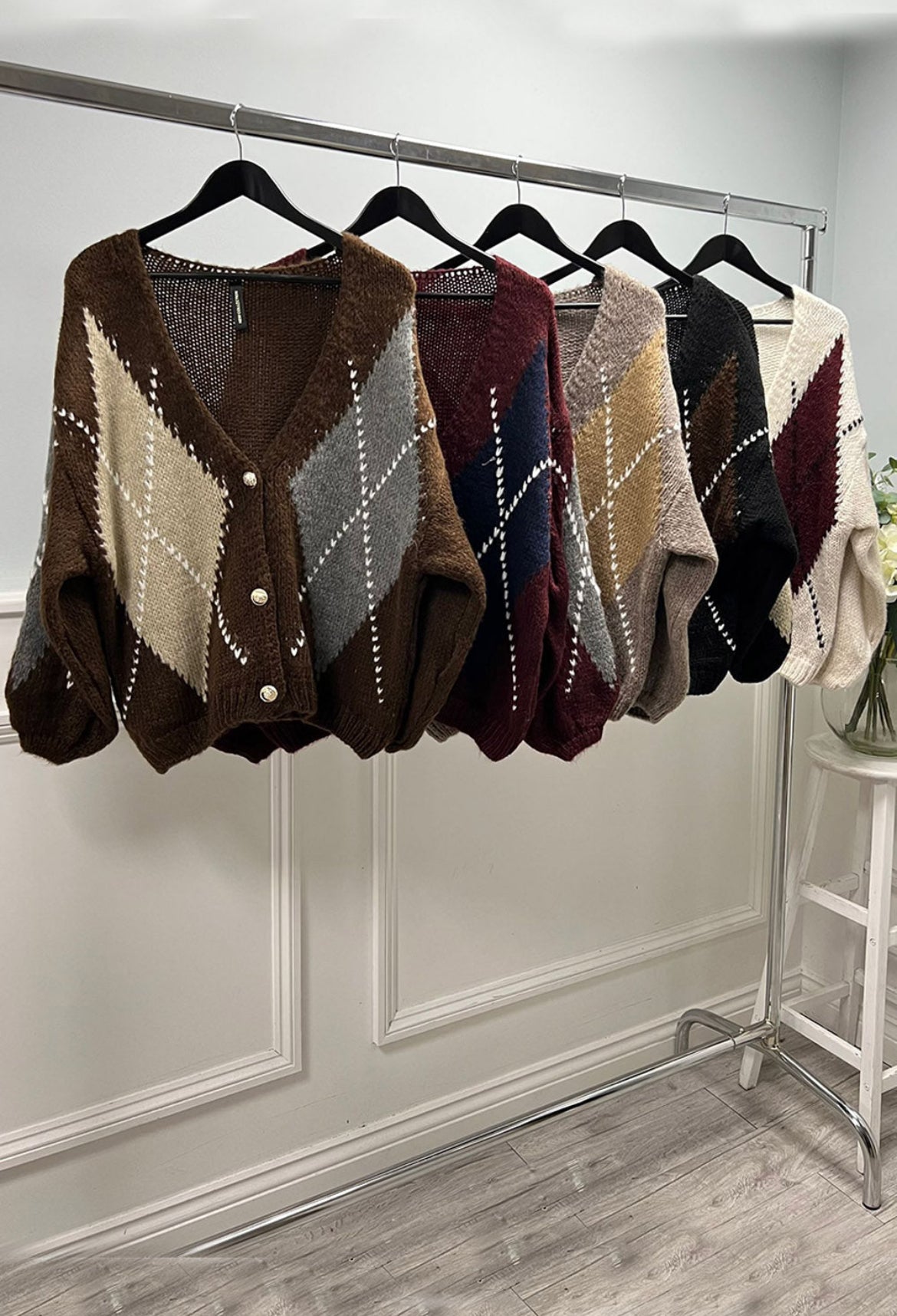 ‘Lincoln’ Argyle Cardigan