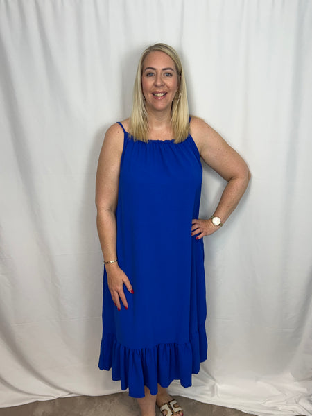 ‘Martine’ Teired Hem Dress