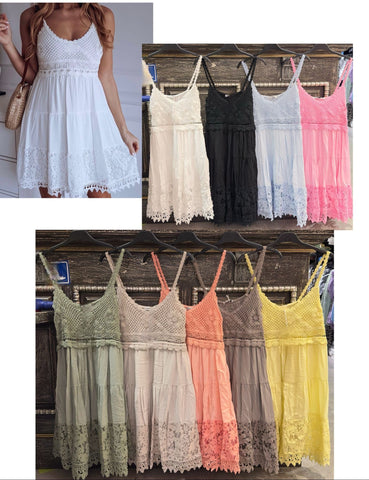 ‘Libby’ Crochet & Lace Dress