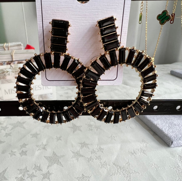 Oversized Glass Earrings