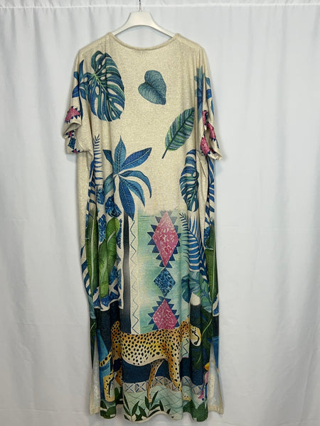 ‘Alma’ Tropical Print Dress