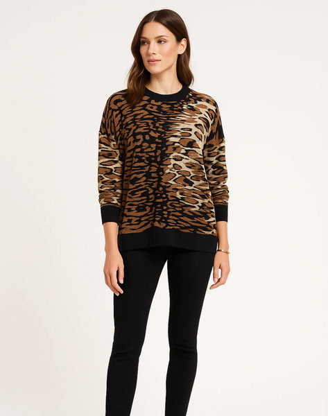 ‘Ripley’ Leopard Print Jumper
